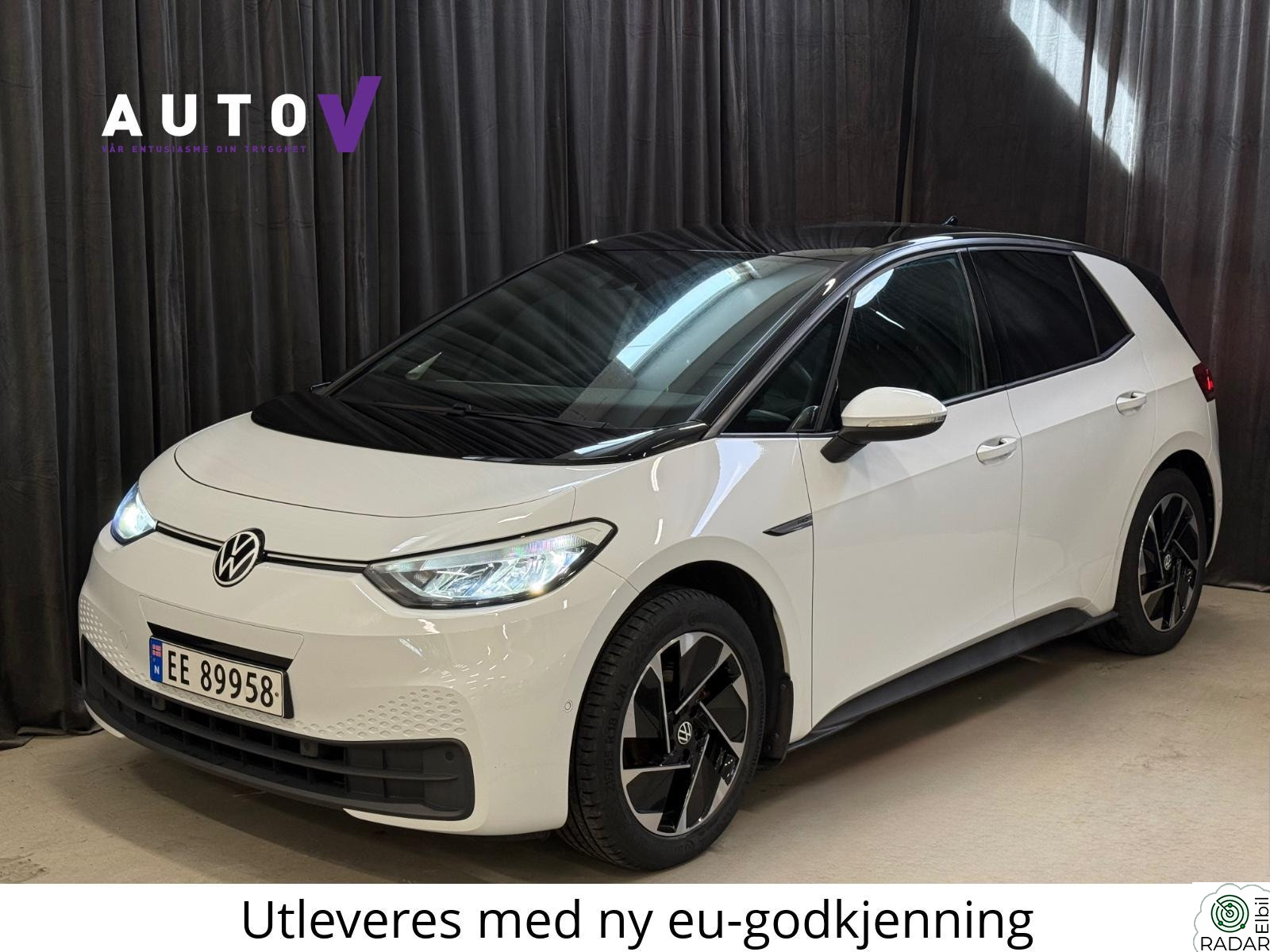VOLKSWAGEN ID.3 PRO 150 KW PRO LIFE 204HK ACC/Alcantara/R.Kamera/Navi/Norsk