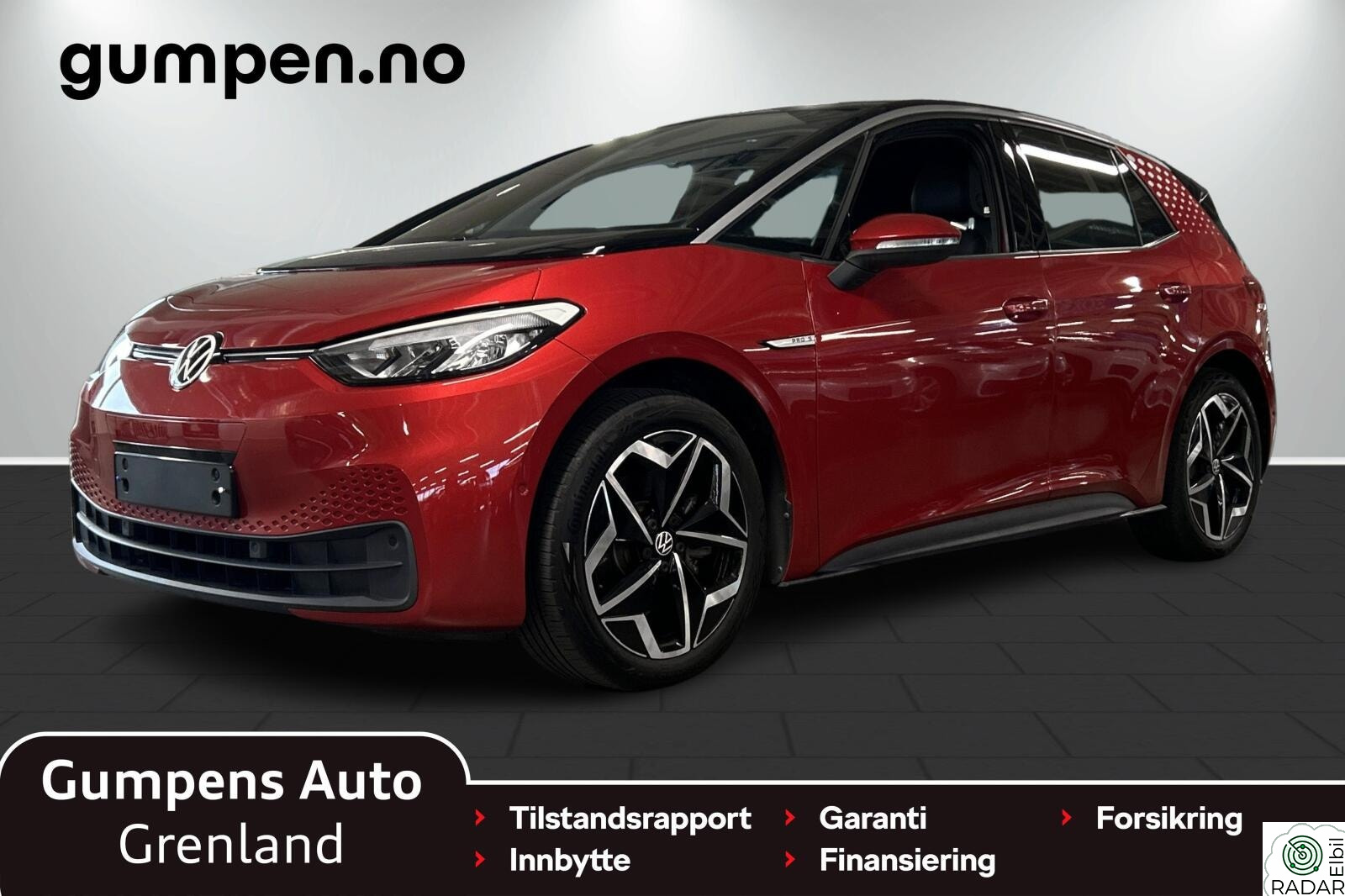 VOLKSWAGEN ID.3 PRO S 150 KW pro s     77kwh  204hk 550km Rekkevidde/R.kam/Navi/ACC