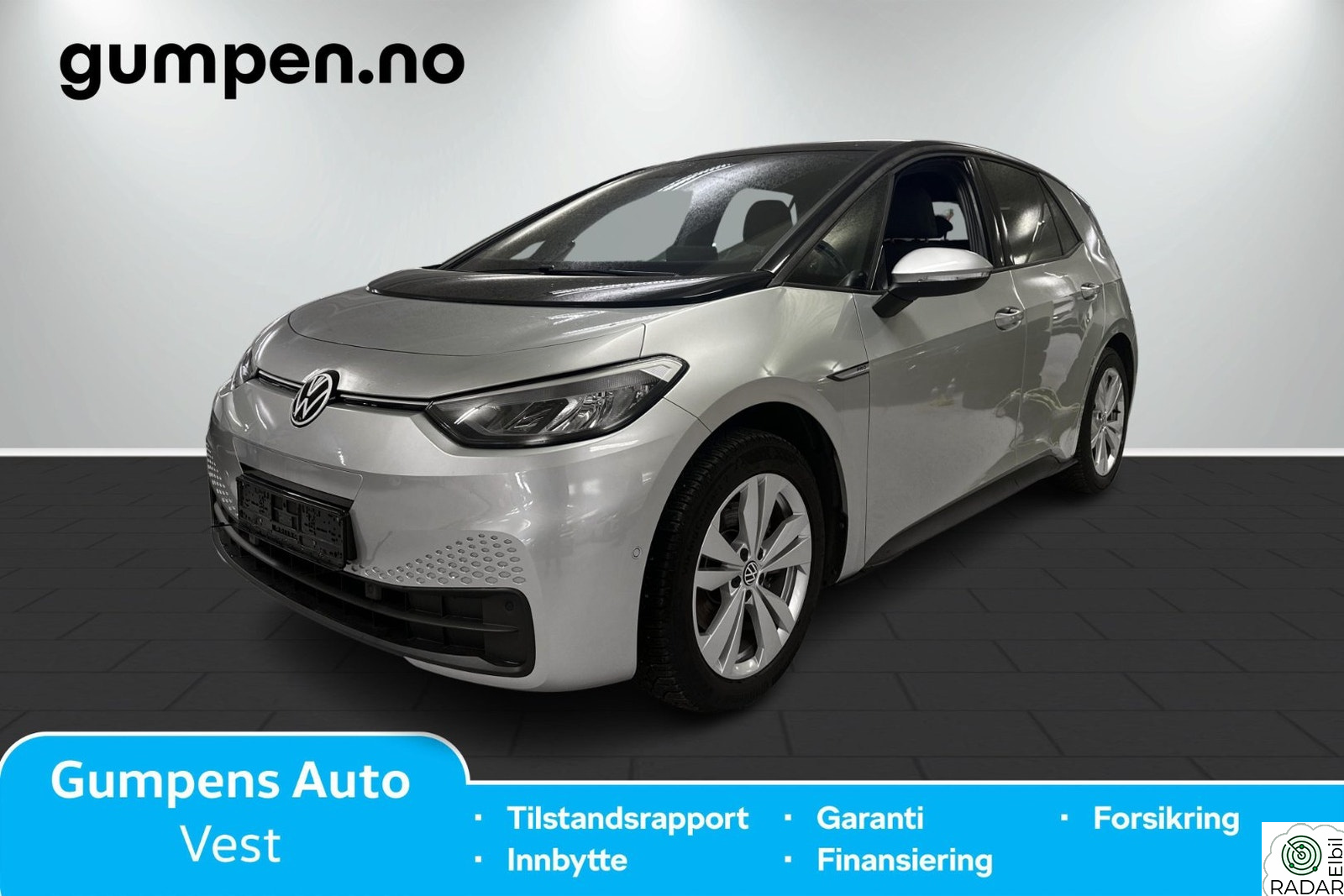 VOLKSWAGEN ID.3 PRO 150 KW Pro 58kwh 204hk, Ryggekamera, Navi ++