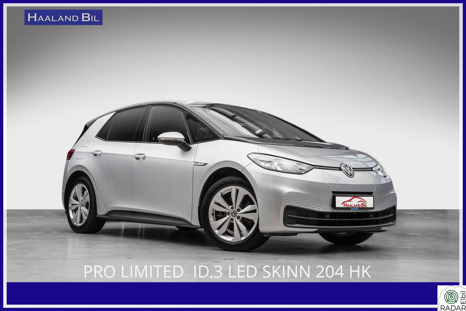 VOLKSWAGEN ID.3 PRO 150 KW NORSK PRO LIMITED LED SKINN 204 HK
