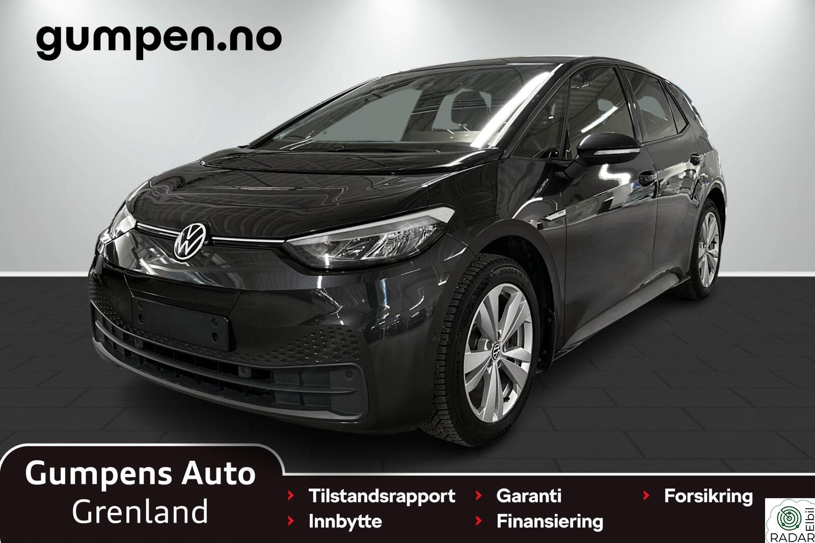 VOLKSWAGEN ID.3 PRO 150 KW pro limited  58kwh  204hk Ryggekam/Navi/Serviceavtale+