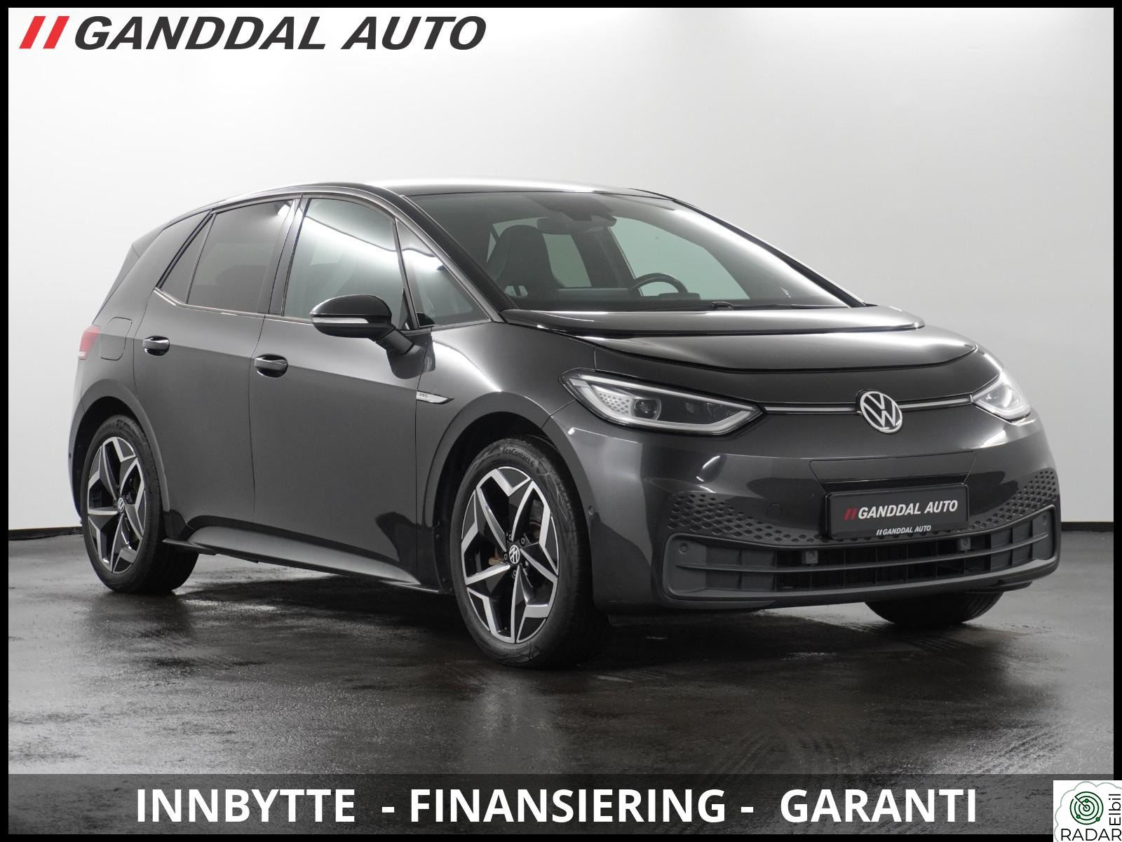 VOLKSWAGEN ID.3 PRO 150 KW PRO 204HK EL.STOLER/ MATRIX/ KAMERA/ KEYLESS/ 19"/ACC++