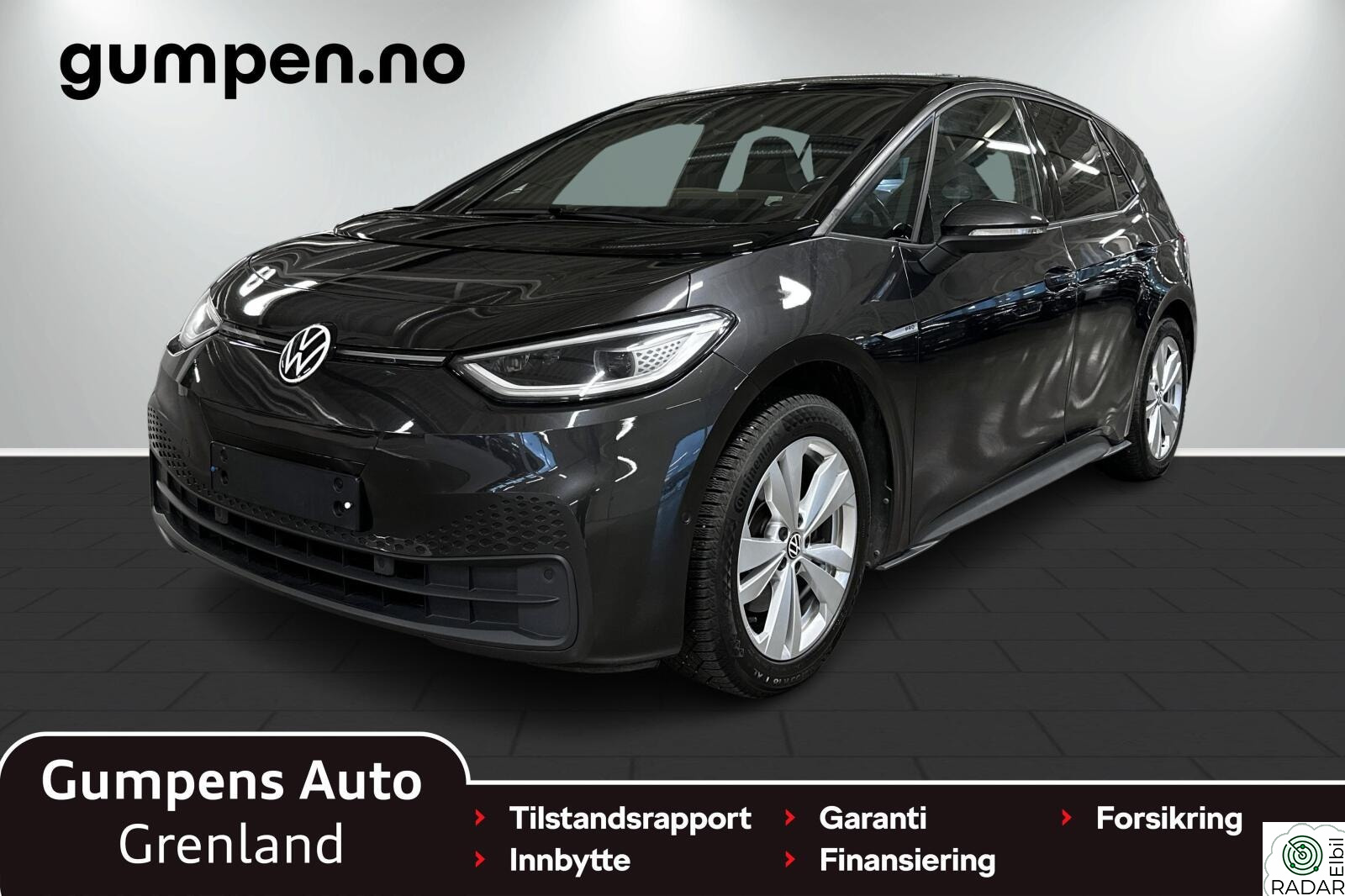 VOLKSWAGEN ID.3 PRO 150 KW sport        58kwh 204 hk El.seter/Navi/LED Matrix/++