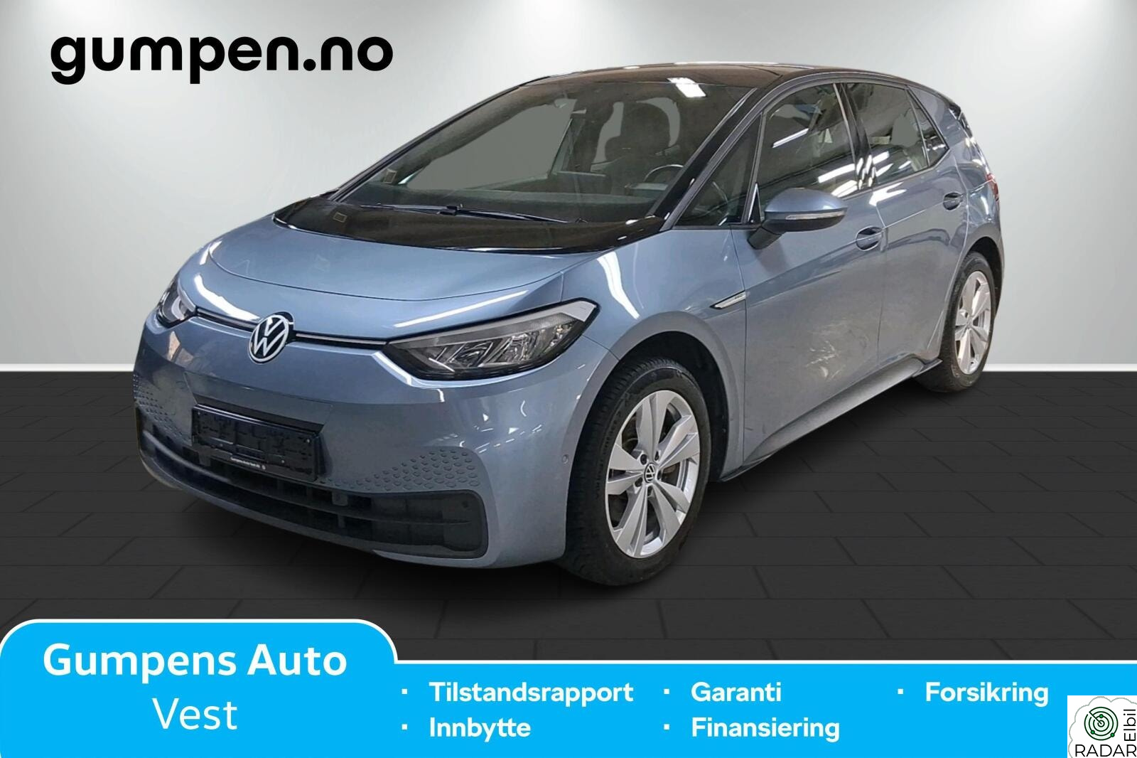 VOLKSWAGEN ID.3 PRO 107 KW Pro 58kwh 145hk, fint utstyrt, lav km.stand
