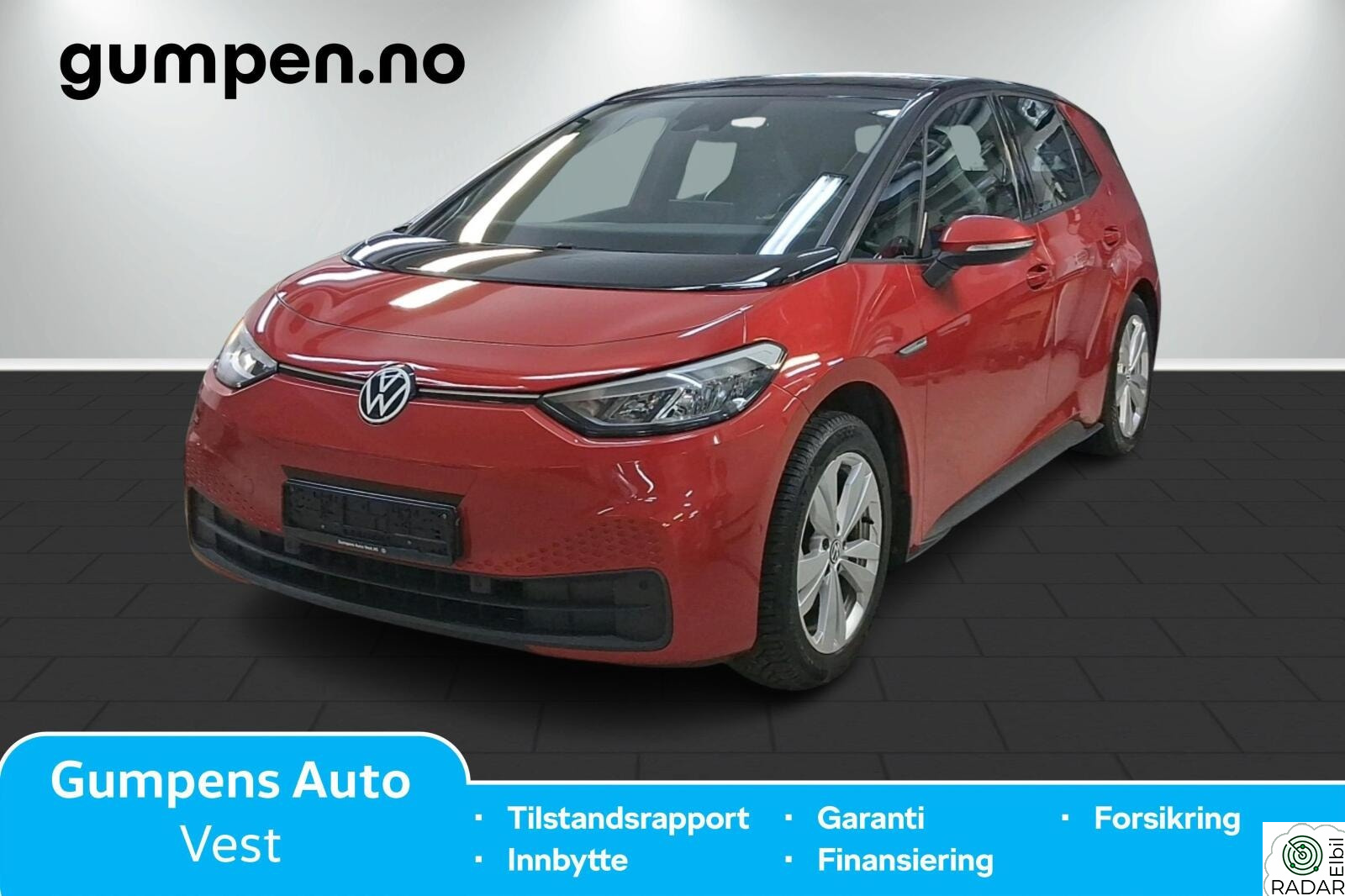 VOLKSWAGEN ID.3 PRO 150 KW Sport 58kwh 204HK, TopSport, Ryggekamera