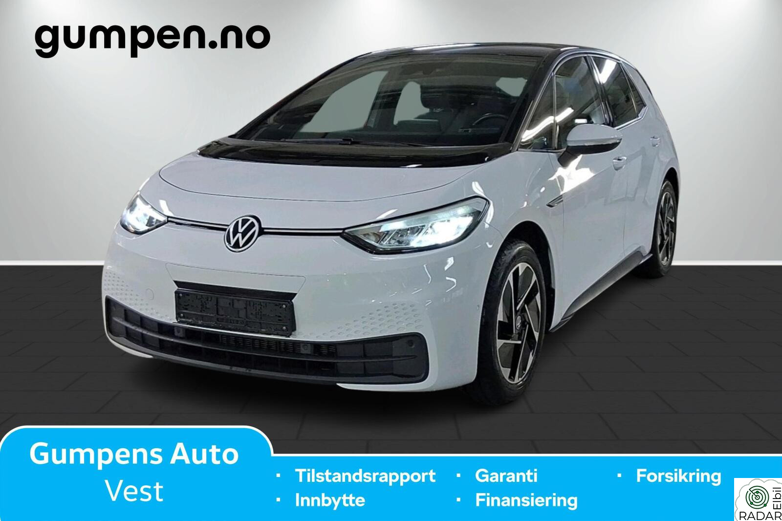 VOLKSWAGEN ID.3 PRO 107 KW pro          58kwh 145 hk