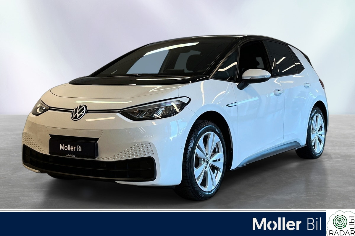 VOLKSWAGEN ID.3 PRO 107 KW Pro 58kwh 145 hk/423KM (WLTP) Ryggekamera / Navi++