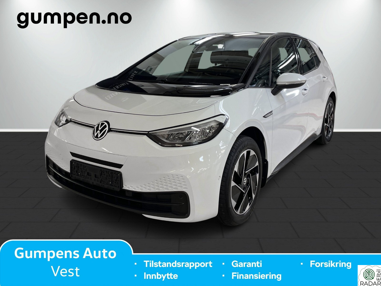 VOLKSWAGEN ID.3 PRO 107 KW pro          58kwh 145 hk Ryggekamera, ACC, Keyless