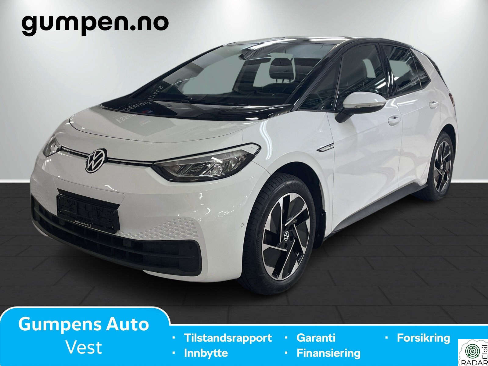 VOLKSWAGEN ID.3 PRO 107 KW pro          58kwh 145 hk Ryggekamera, ACC, Keyless