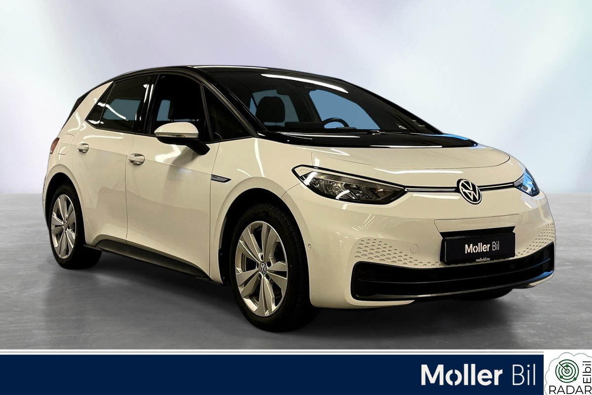 VOLKSWAGEN ID.3 PRO 107 KW Pro 145hk / 423km (WLTP) / Ryggekamera / Navi / ACC+++