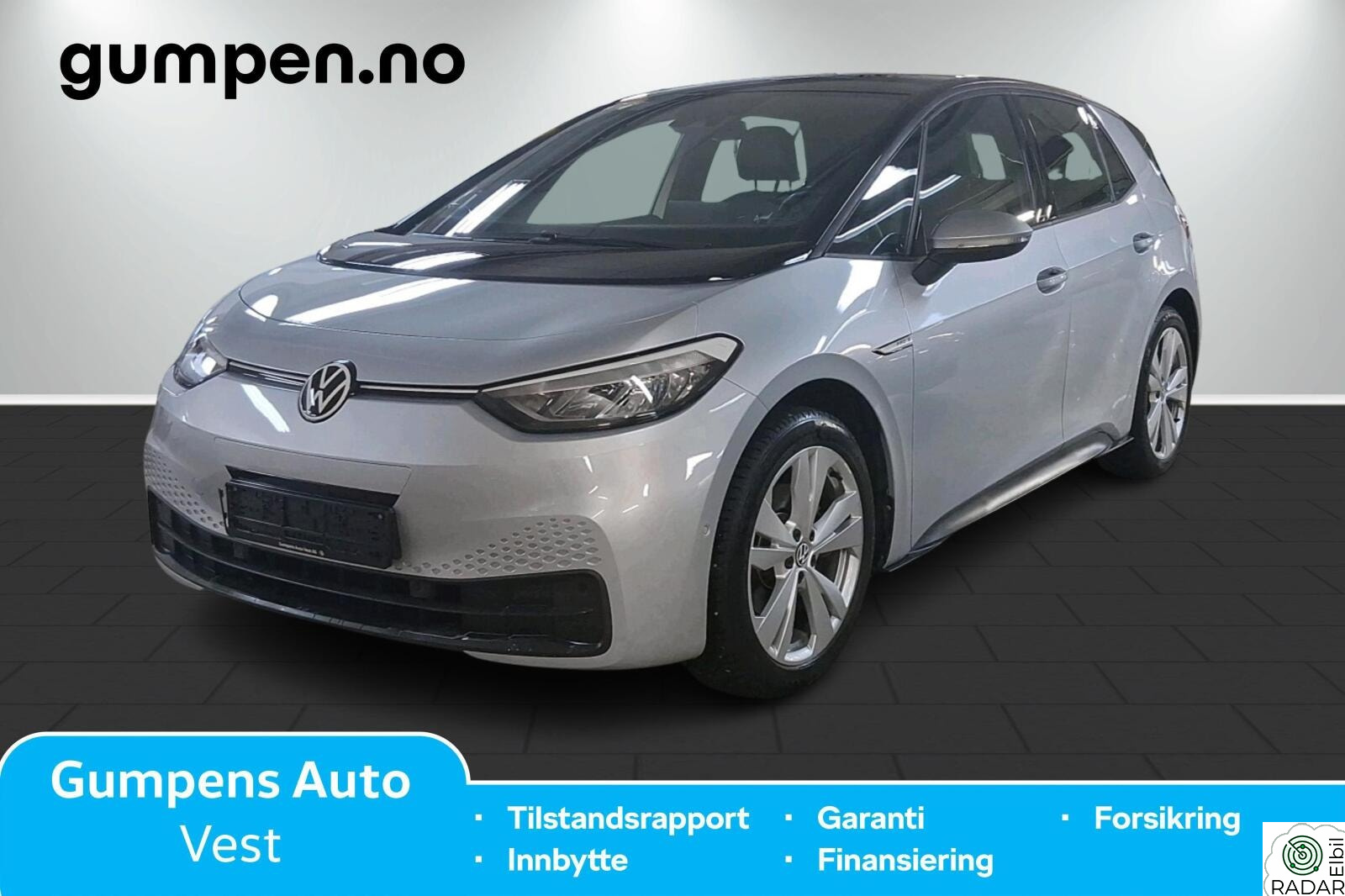 VOLKSWAGEN ID.3 PRO S 150 KW Pro s 77kwh 204hk, Inntil 550km rekkevidde