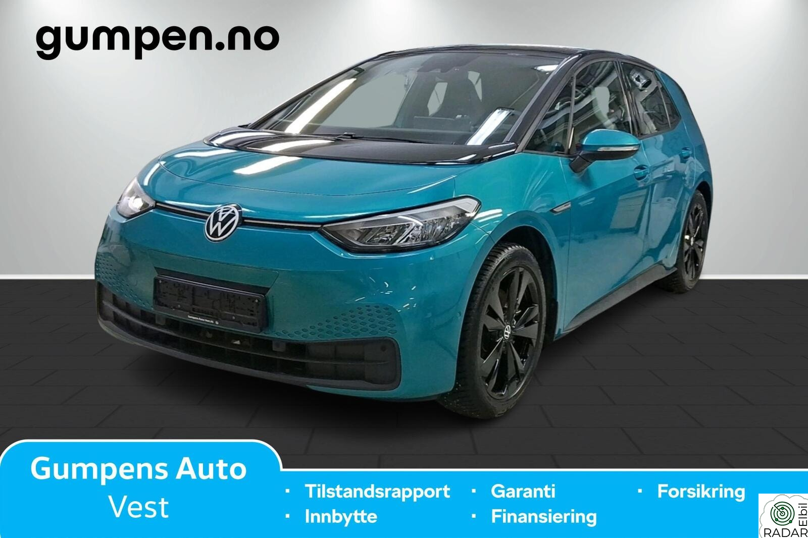 VOLKSWAGEN ID.3 PRO 150 KW Sport 58kwh 204HK, TopSport, Ryggekamera