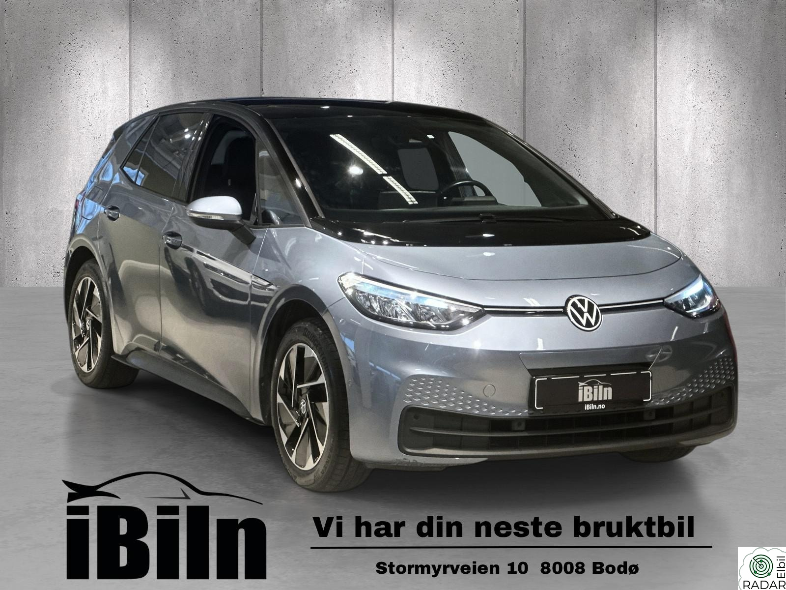 VOLKSWAGEN ID.3 PRO 150 KW Pro High Line, 58kwh Lav Km Ryggekamera, Adaptiv Cruise