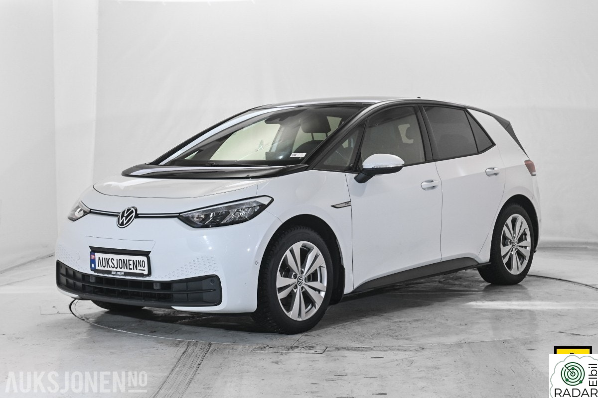 VOLKSWAGEN ID.3 PRO 150 KW PRO 204HK NORSK GARANTI ADAPTIV CRUISE RYGGEKAMERA VARM