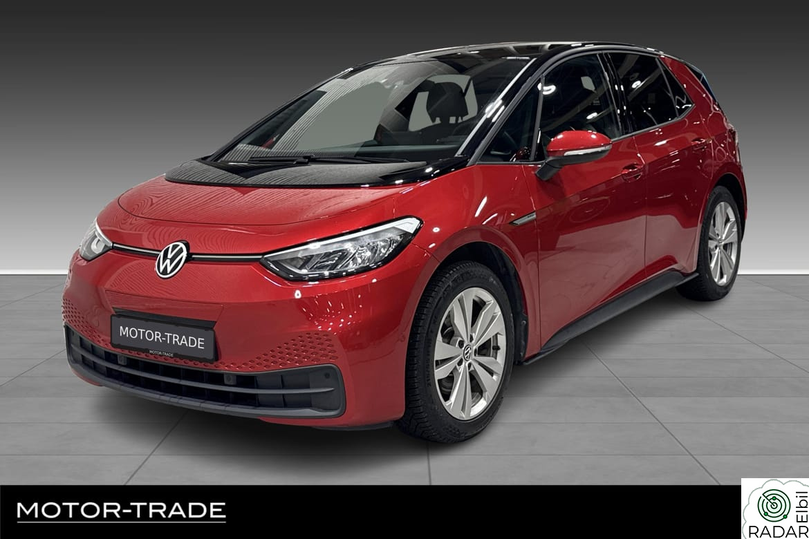 VOLKSWAGEN ID.3 PRO 150 KW Pro Performance | LED | Adaptive Cruise | Rød Metallic