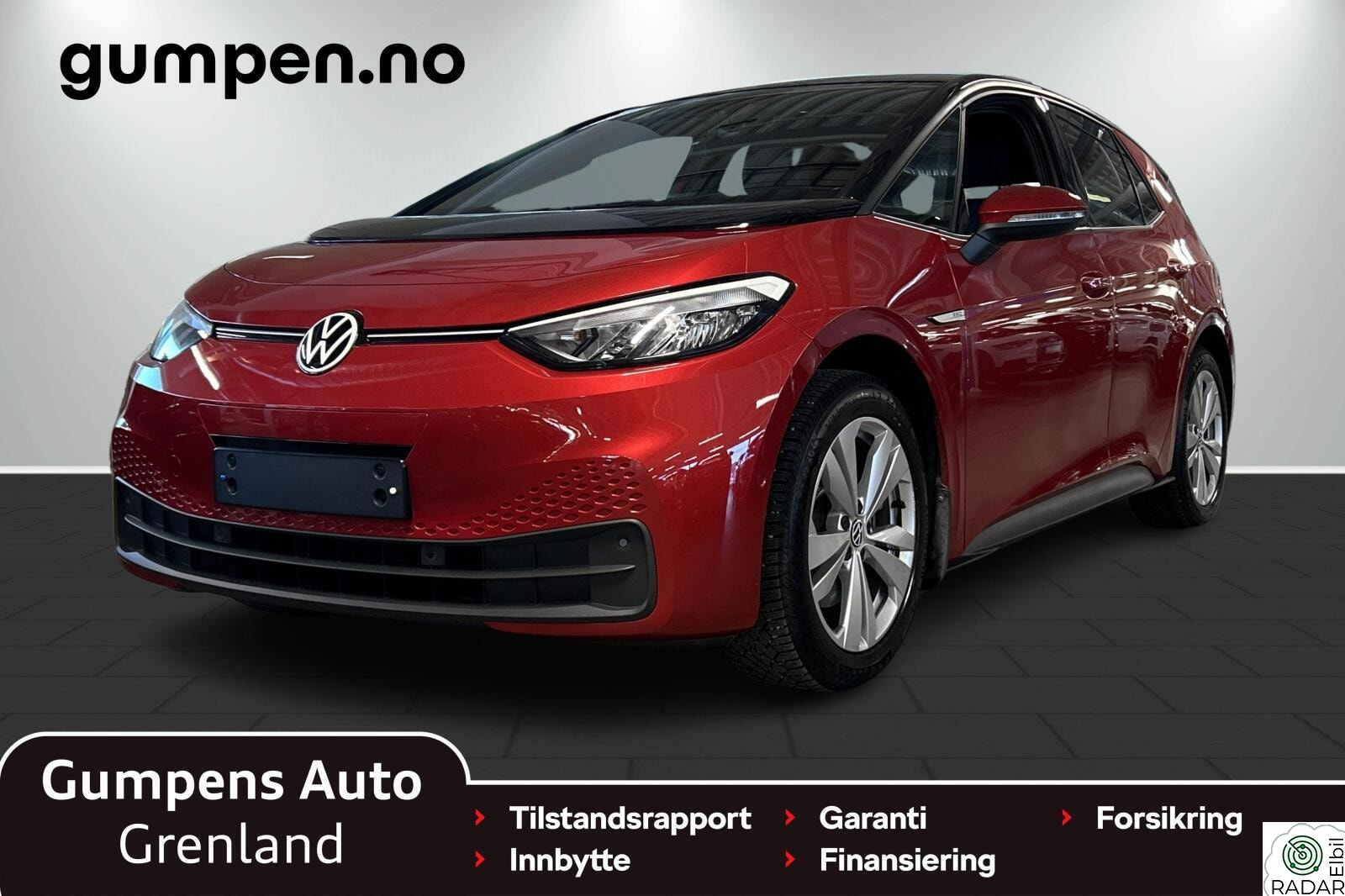 VOLKSWAGEN ID.3 PRO 150 KW pro limited  58kwh  204hk Kamera/Navi/Serviceavtale 2år