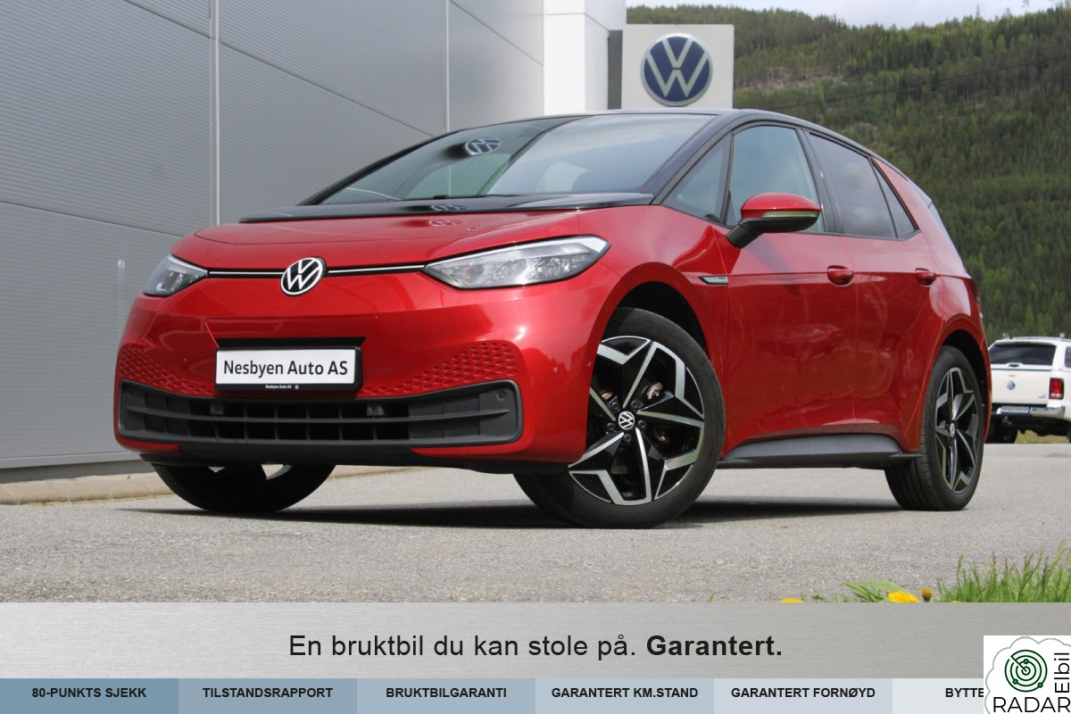 VOLKSWAGEN ID.3 PRO 150 KW Transportfeste! Hjemlevering? Pro limited 58kwh 204hk