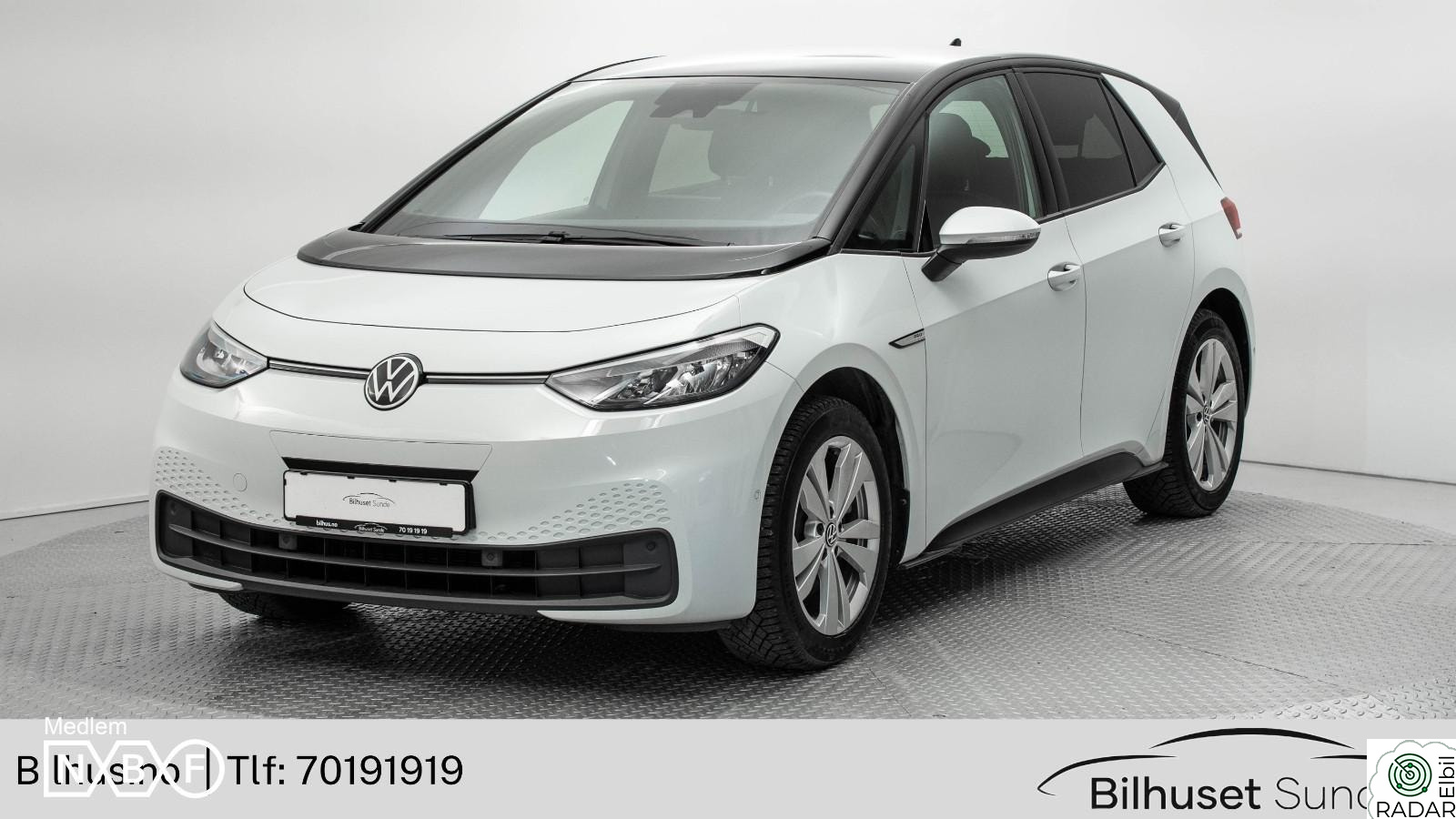 VOLKSWAGEN ID.3 PRO 150 KW PRO Limited 58kWh 204hk,422km,ACC,Delskinn,R.Kam++