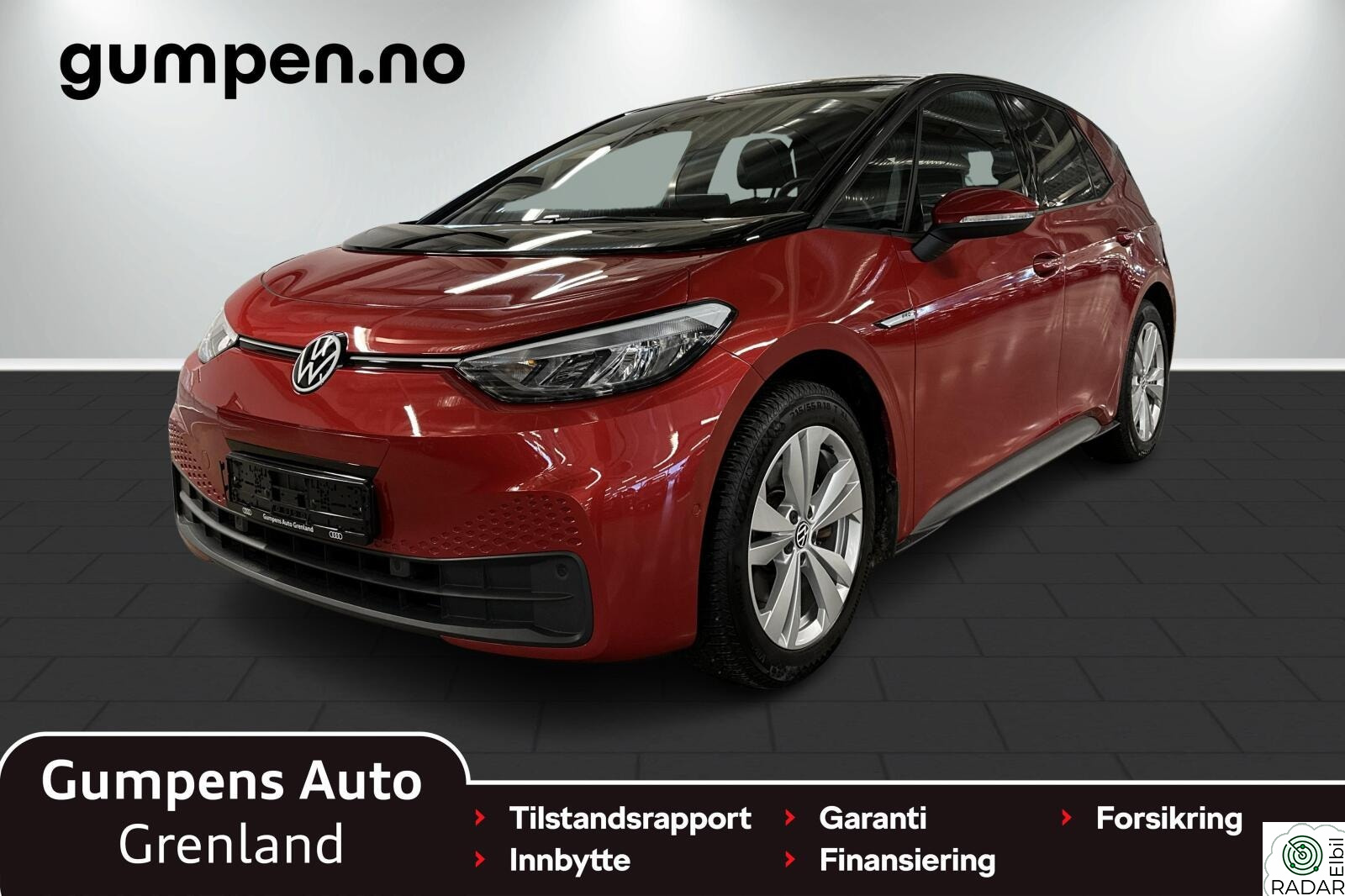 VOLKSWAGEN ID.3 PRO 150 KW pro limited  58kwh  204hk Navi/Ryggekam/Serviceavtale+