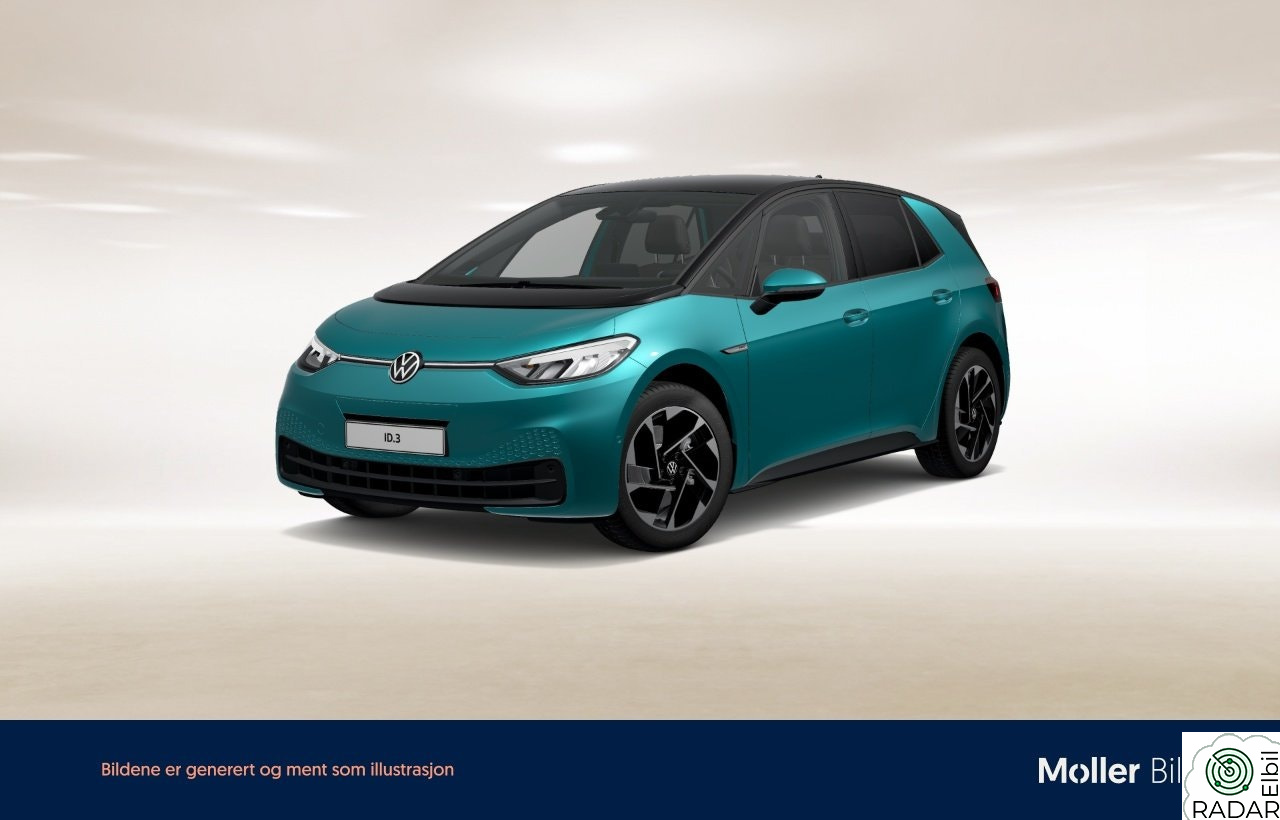 VOLKSWAGEN ID.3 PRO 150 KW pro limited 58kwh 204hk/RYGGEKAMERA/ACC/LED/NAVI++