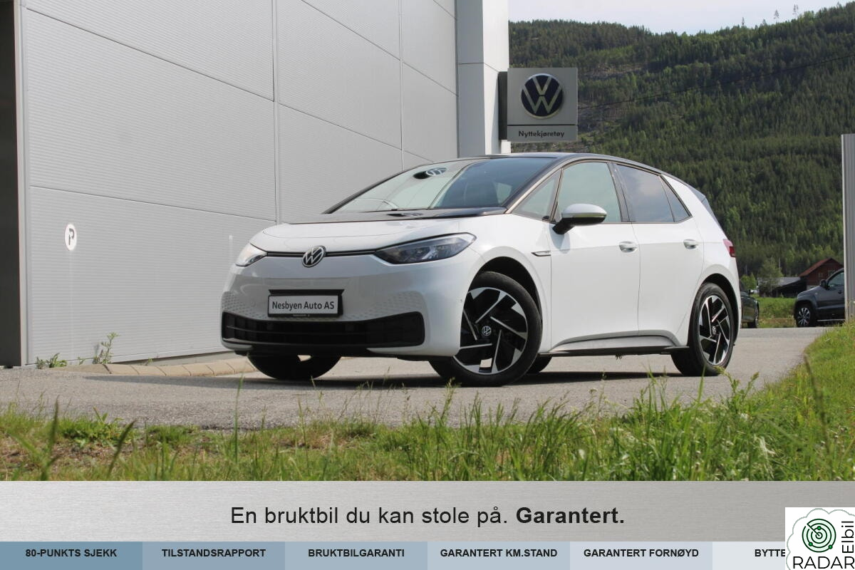 VOLKSWAGEN ID.3 PRO 150 KW pro limited  58kwh  204hk Fersk service! Hjemlevering?