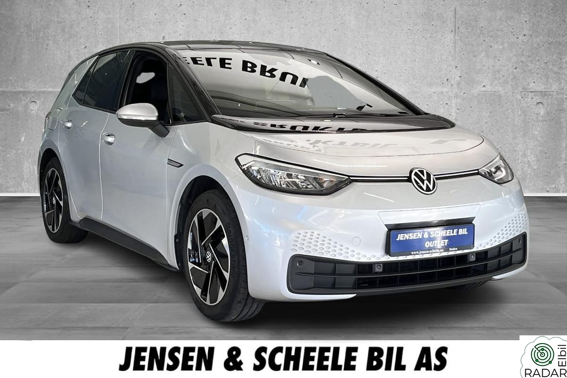 VOLKSWAGEN ID.3 PRO 150 KW Pro Performance. DAB, Ryggekamera, Navigasjon.