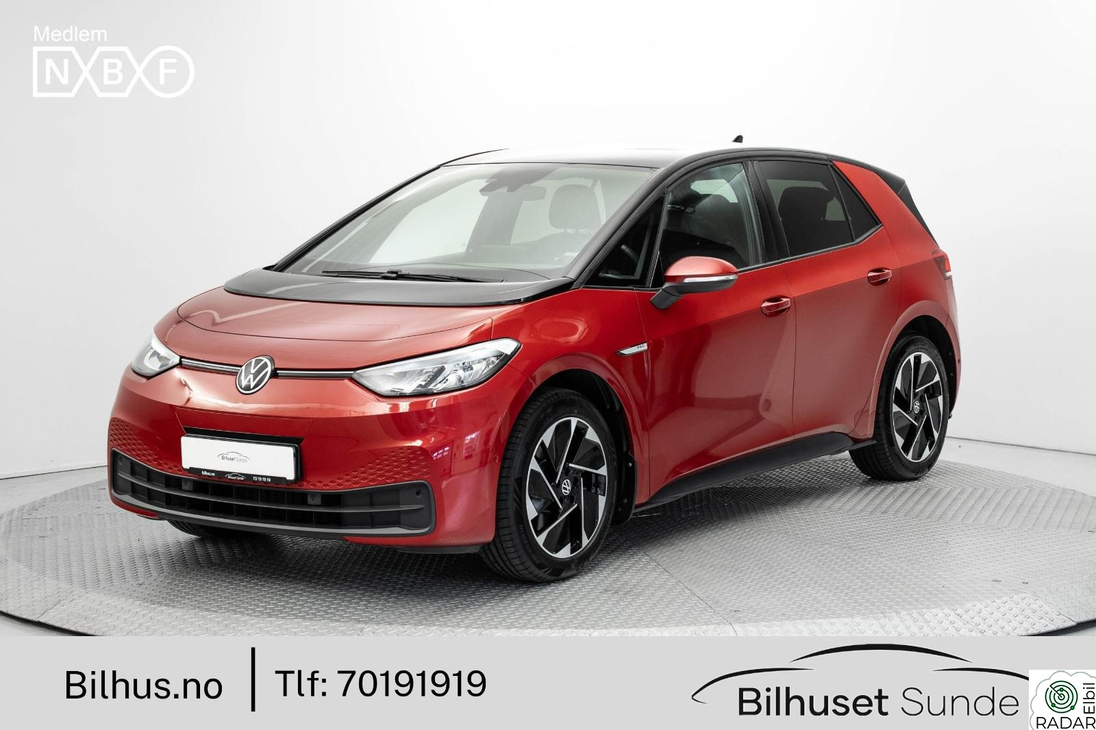 VOLKSWAGEN ID.3 PRO 150 KW PRO 204hk 422km Navi,ACC,Delskinn,R.Kam,Carplay++