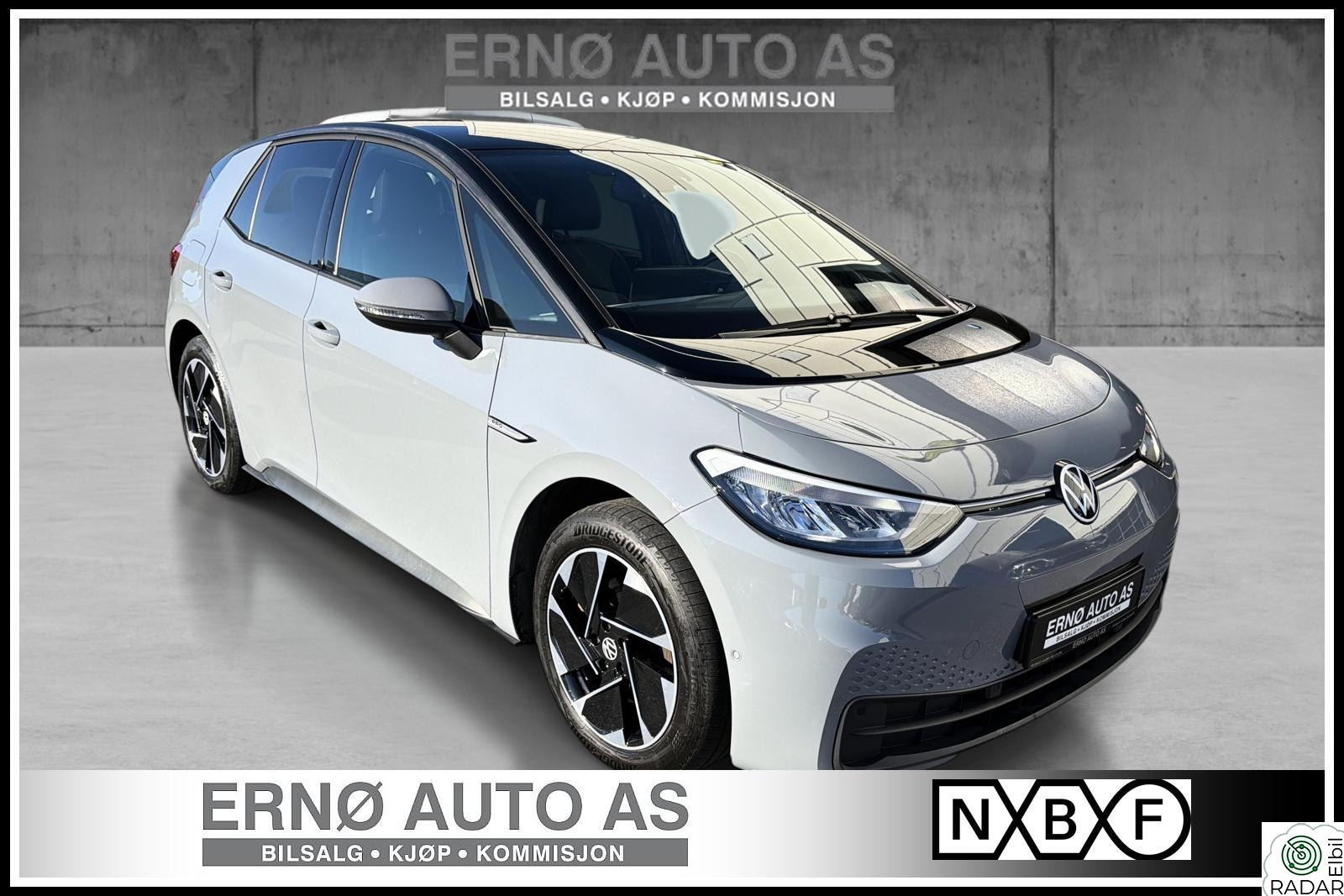 VOLKSWAGEN ID.3 PRO 150 KW PRO 150 KW 204HK // SE KM // NORSK // DELSKINN // NAVI