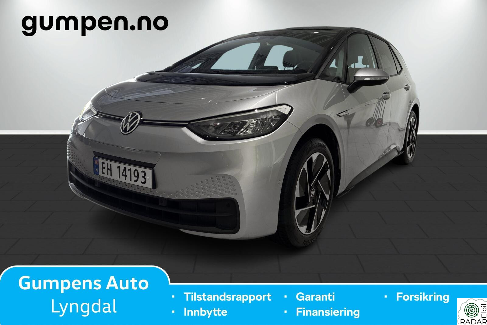 VOLKSWAGEN ID.3 PRO 150 KW pro limited  58kwh  204hk Ryggekamera, Acc