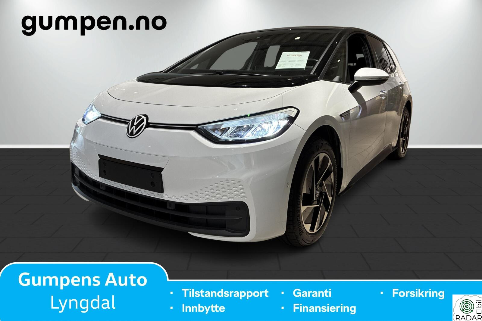 VOLKSWAGEN ID.3 PRO 150 KW pro limited  58kwh  204hk Ryggekamera,Acc