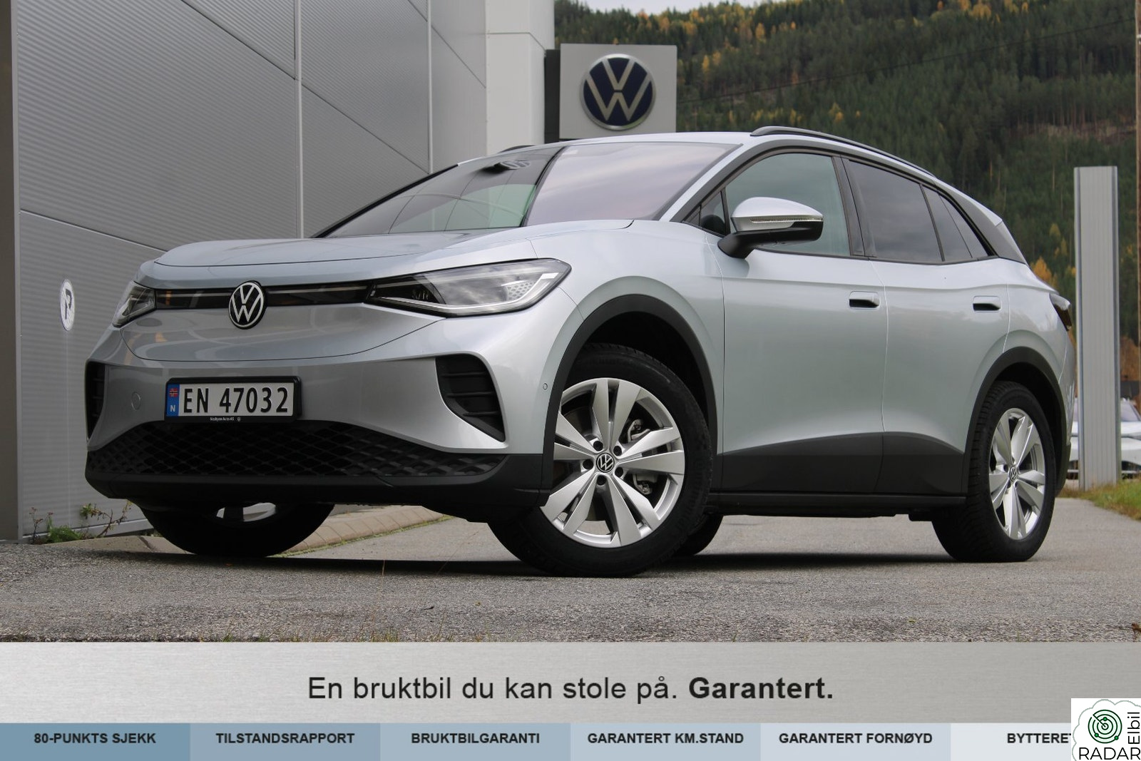 VOLKSWAGEN ID.4 PRO 4MOTION 210KW Pro 4m highl.77kwh 286hk Godt utstyrt! Hjemlevering?