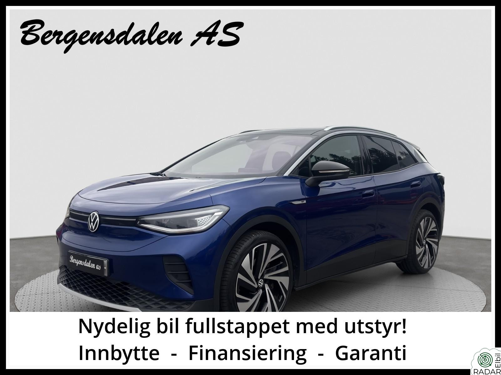 VOLKSWAGEN ID.4 PRO 150 KW 487km, Panotak, HUD, Massasjeseter, H-feste, Garanti!