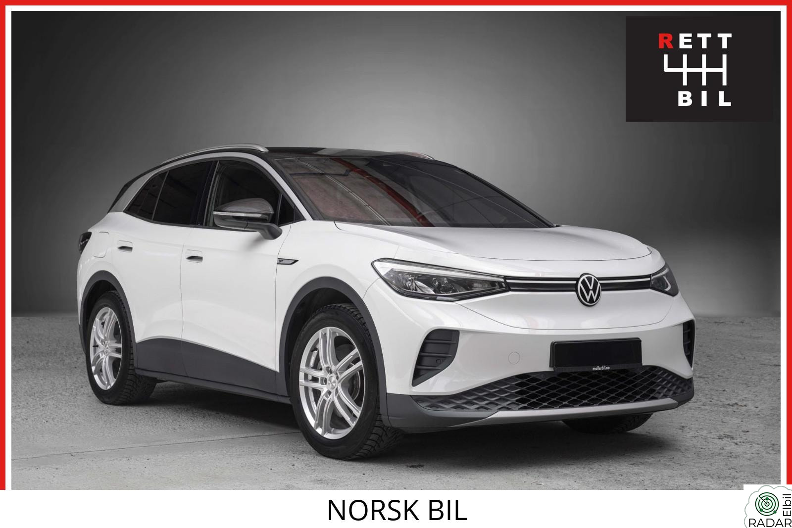 VOLKSWAGEN ID.4 PRO 150 KW 77KWH PRO PERFORMANCE 1ST, NYLIG SERVICE OG EU