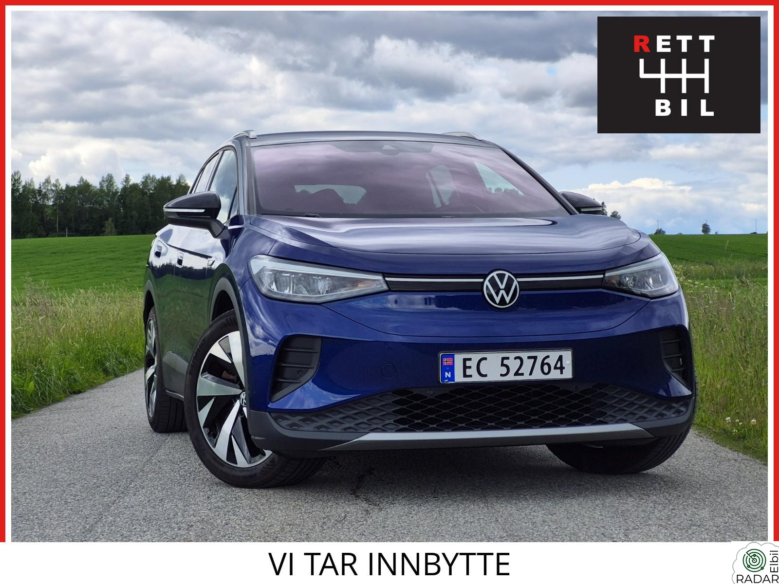 VOLKSWAGEN ID.4 PRO 150 KW 77KWH PRO PERFORMANCE 1ST, NYLIG SERVICE OG EU