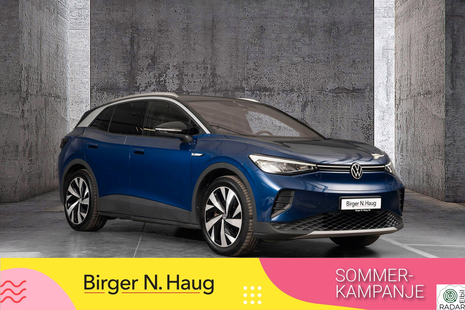 VOLKSWAGEN ID.4 PRO 150 KW 77kWH 204hk 1st VELHOLDT-SVINGBART HENGERFESTE 1000 KG