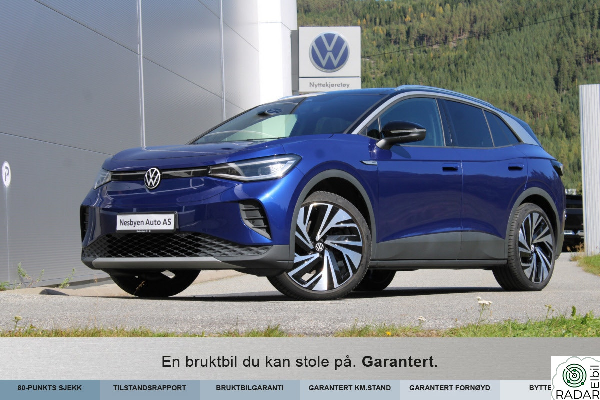 VOLKSWAGEN ID.4 PRO 150 KW 1st max ALT utstyr!1 eier! Lakkbeskyttelse! Levering?