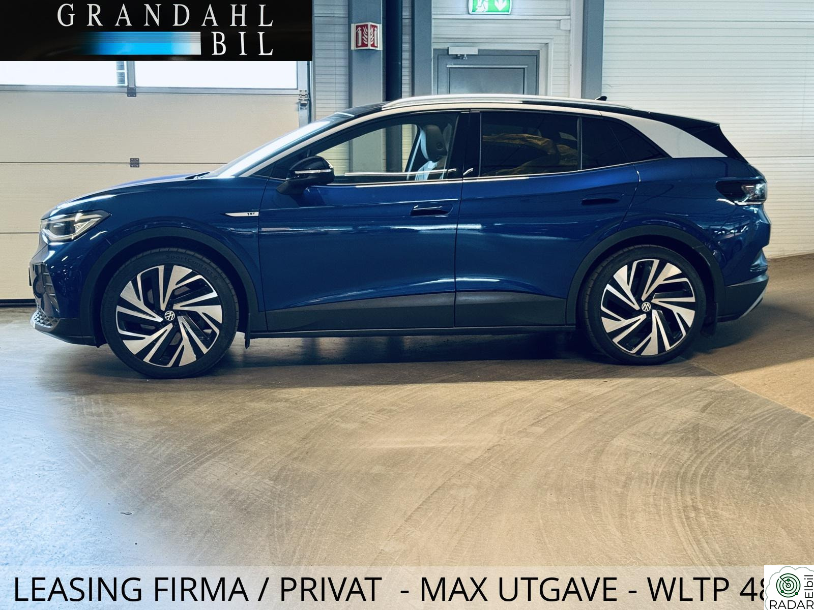 VOLKSWAGEN ID.4 PRO 150 KW MAX UTGAVE - WLTP 487 KM - LEASING FIRMA / PRIVAT