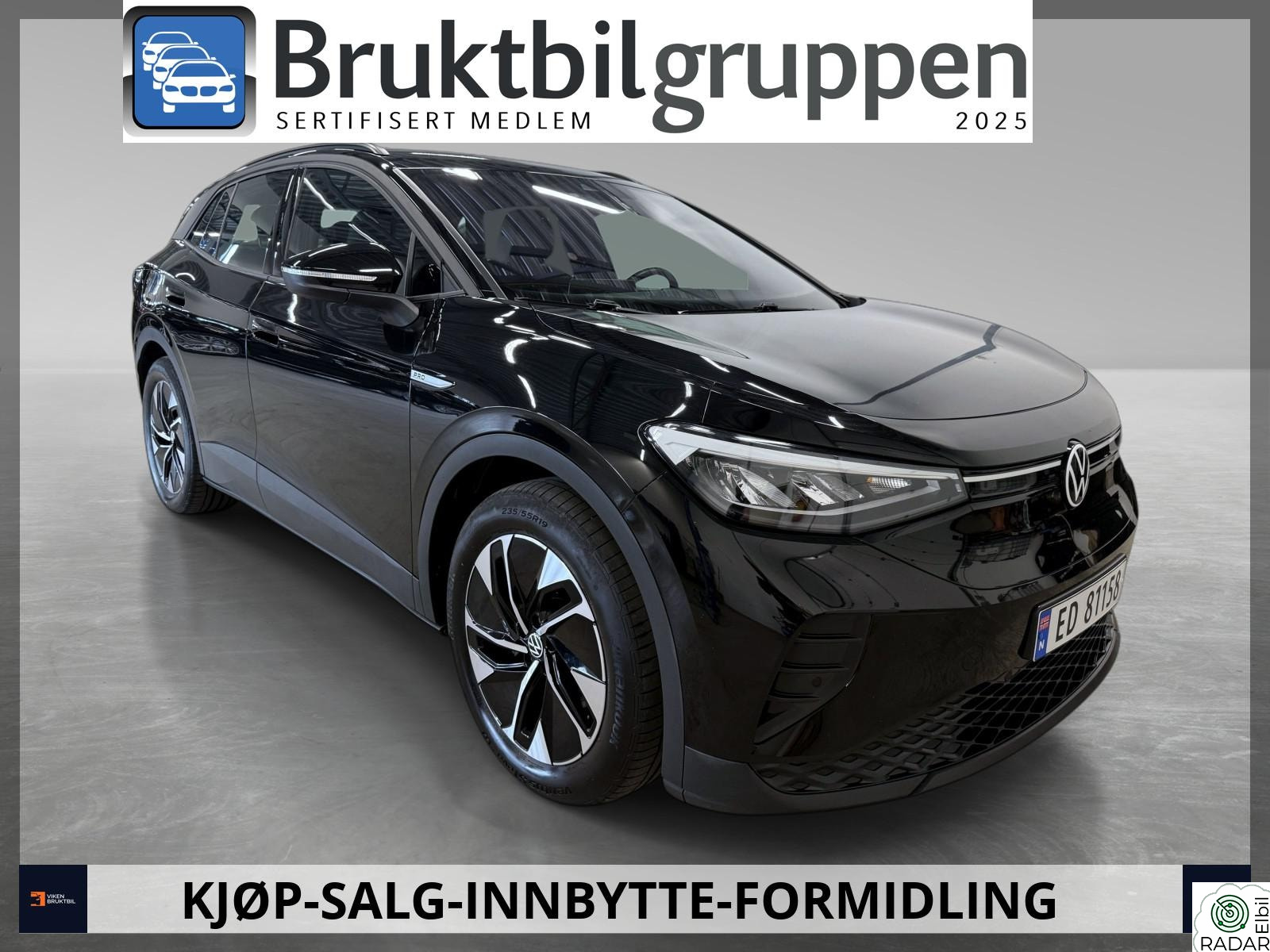 VOLKSWAGEN ID.4 PRO 150 KW ID.4 PRO/204HK/82KWH/LED/NAVI/KAMERA/ACC/19