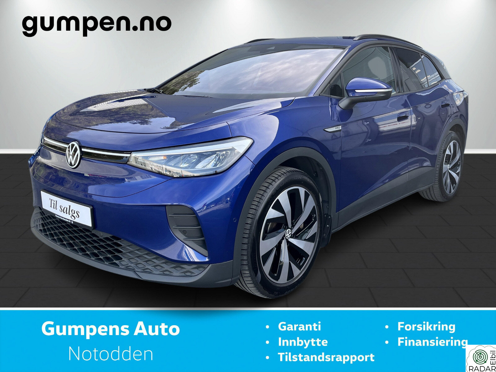 VOLKSWAGEN ID.4 PRO 128 KW pro limited  77kwh 174hk Hengerfeste/Ryggekam/527 km