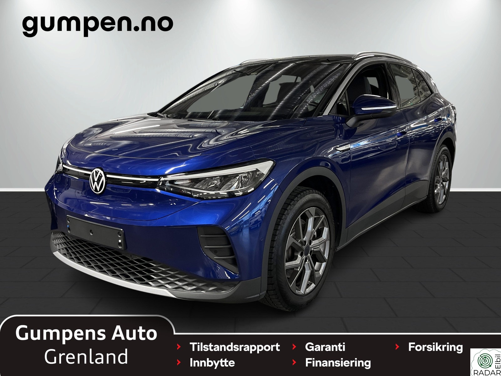 VOLKSWAGEN ID.4 PRO 128 KW Pro 77 kwh 529km Kampanje/Serviceavtale inkludert 24mnd