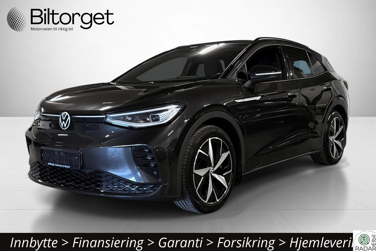 VOLKSWAGEN ID.4 GTX 220 KW 220 KW 471km Sportspakke Kamera Svart/Svart HUD ++