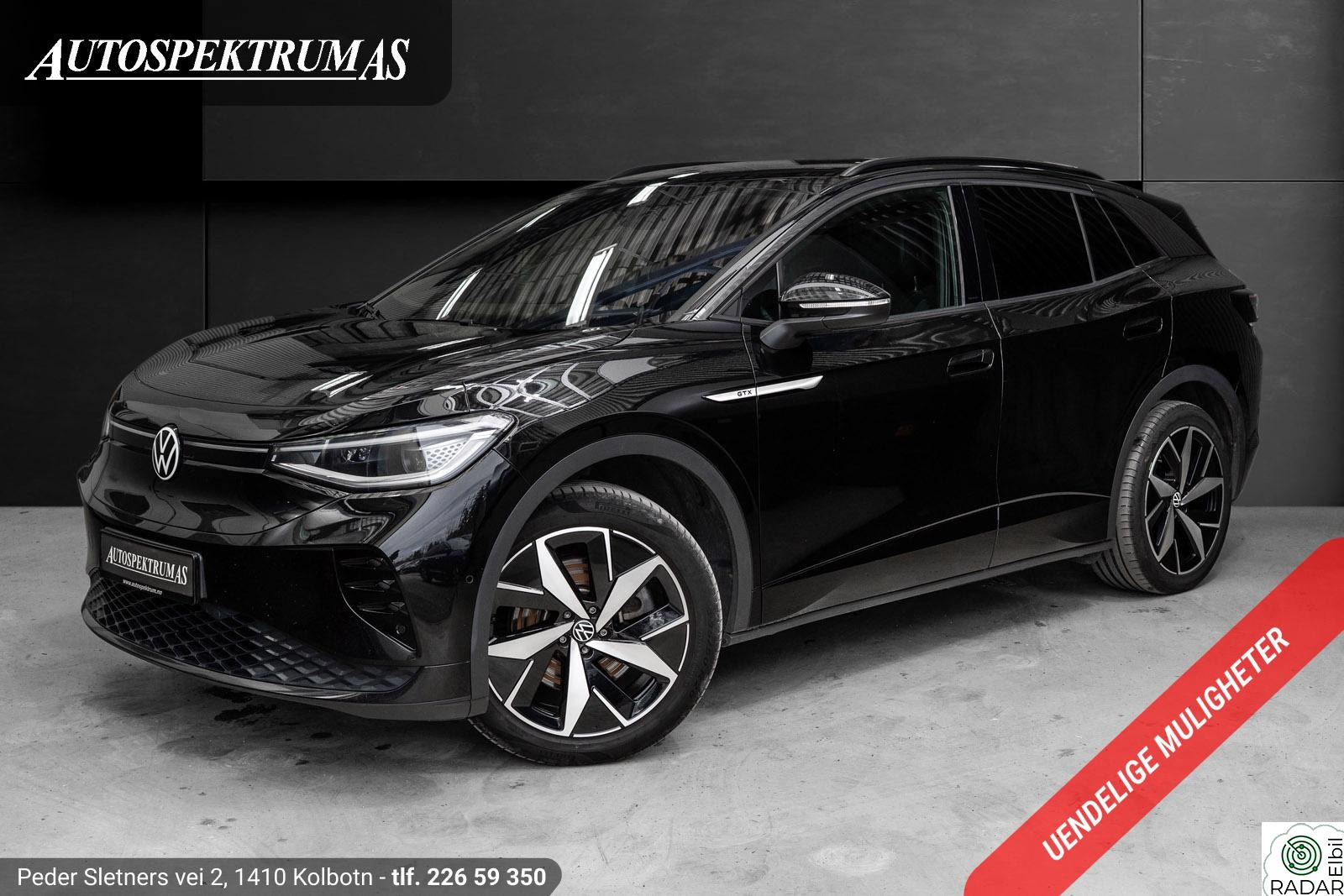 VOLKSWAGEN ID.4 GTX 220 KW 313hk/472WLTP/ACC/Navi/H.feste/DAB+/LED/PDC/Norsk++