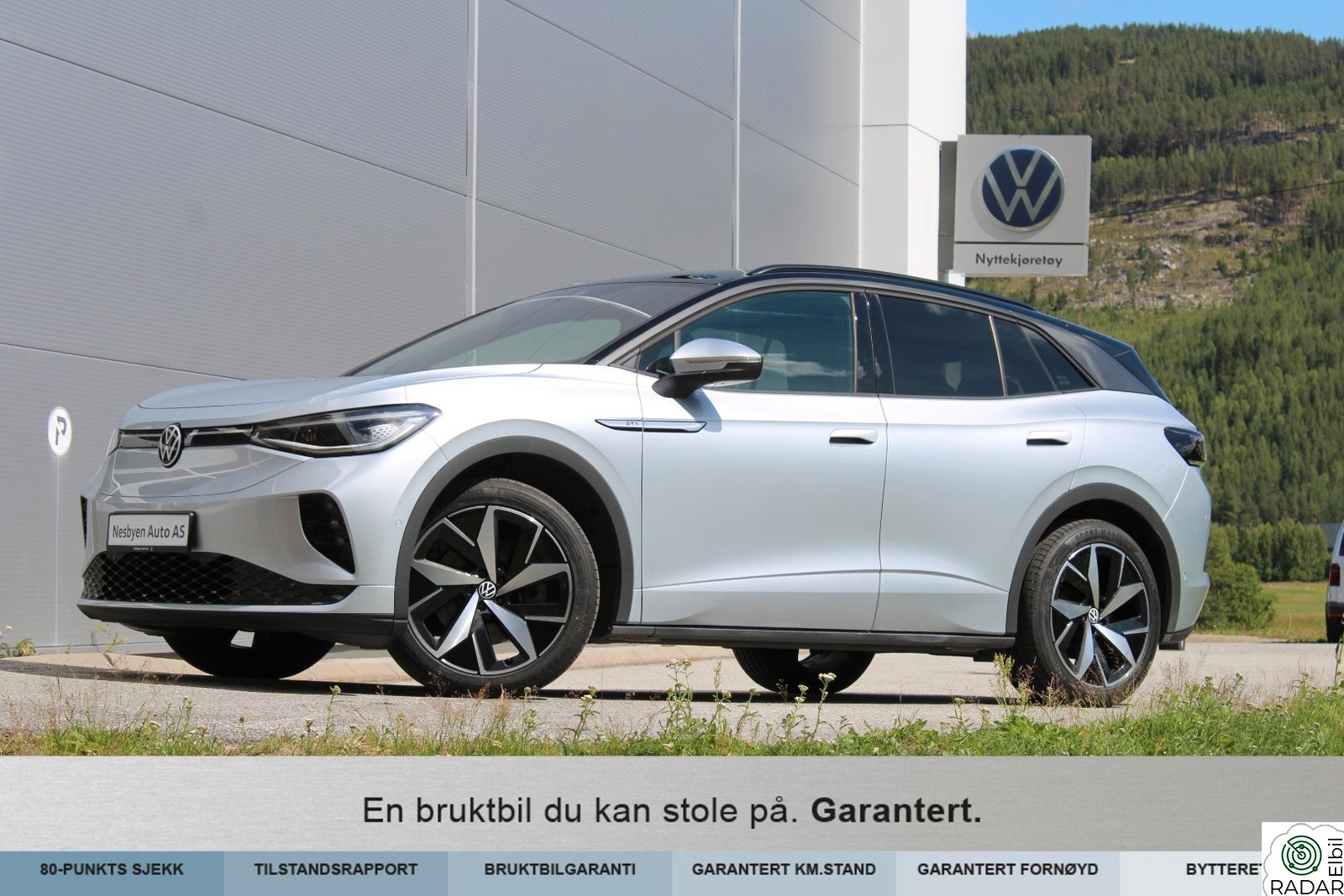 VOLKSWAGEN ID.4 GTX 220 KW 77kwh Navi/Krok/ACC/APP/R.Kam++ Hjemlevering?