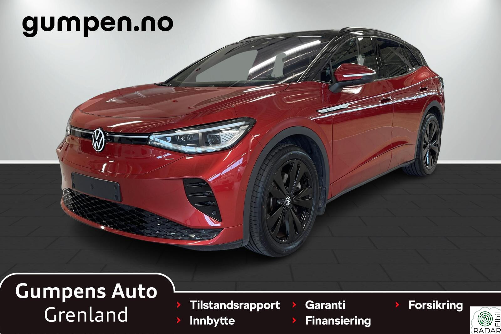 VOLKSWAGEN ID.4 GTX 220 KW 77kwh Krok/Kamera/Navi/Fjernlysass/Oppv.ratt