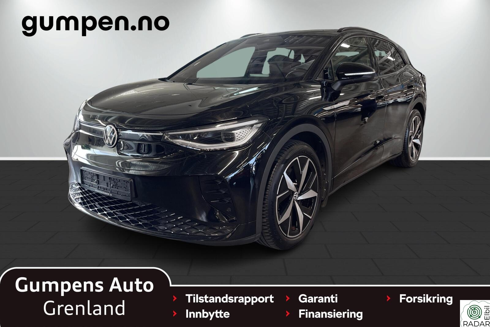 VOLKSWAGEN ID.4 GTX 220 KW 77kwh Fjernlysass/Krok/Kamera/Parkass/Navi/++