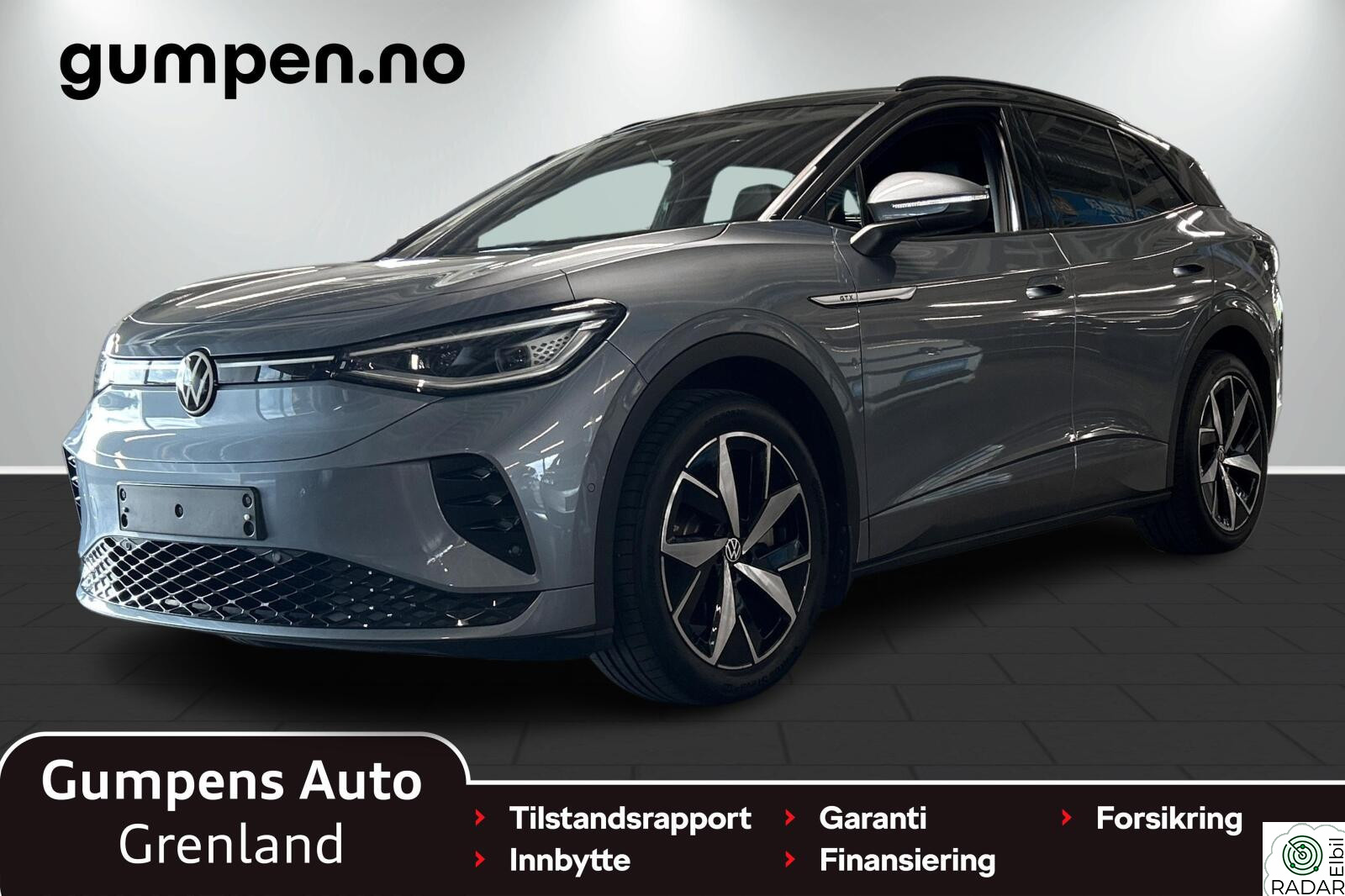VOLKSWAGEN ID.4 GTX 220 KW 77kWh 299hk 4MOTION Ryggekamera/Krok/Matrix lys/Navi +