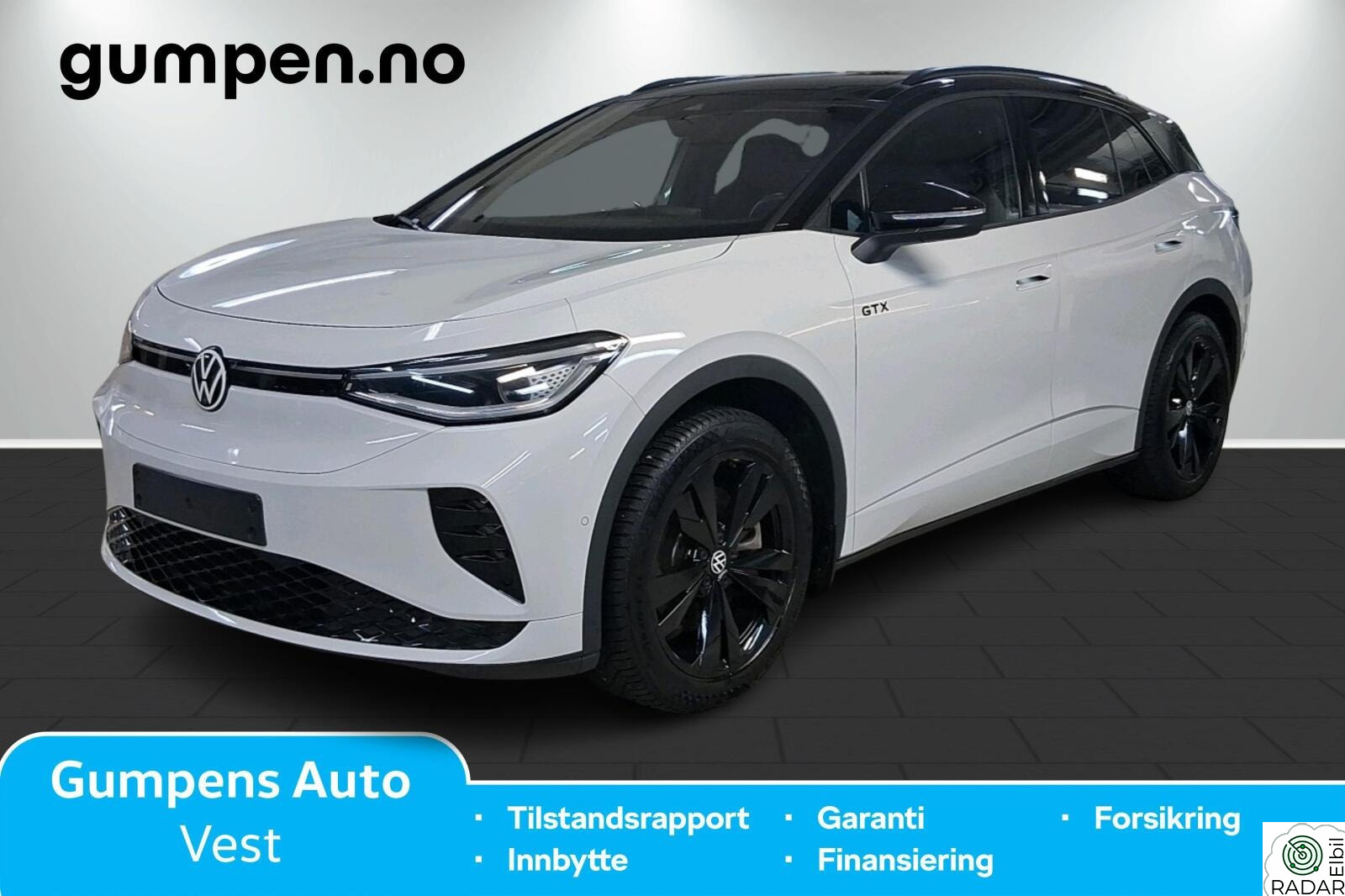 VOLKSWAGEN ID.4 GTX 220 KW GTX 4Motion 77kwh, TopSport, Pano +++ Se utstyrsliste!