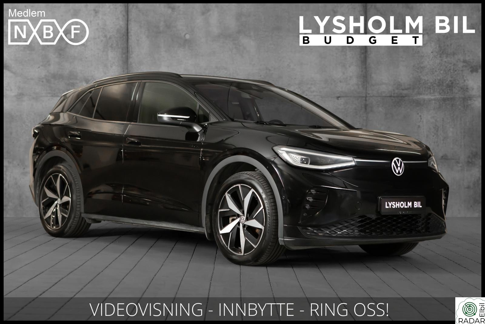 VOLKSWAGEN ID.4 GTX 220 KW 4Motion/Delskinn/Matrix/Acc/Ryggekamera/Fabrikkgaranti