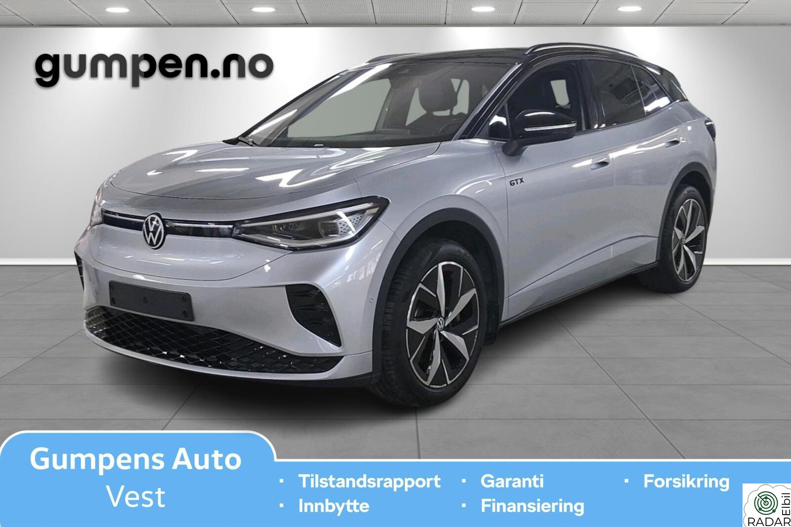 VOLKSWAGEN ID.4 GTX 220 KW GTX 4MOTION /  77KWH / NYBILGARANTI / HENGERFESTE