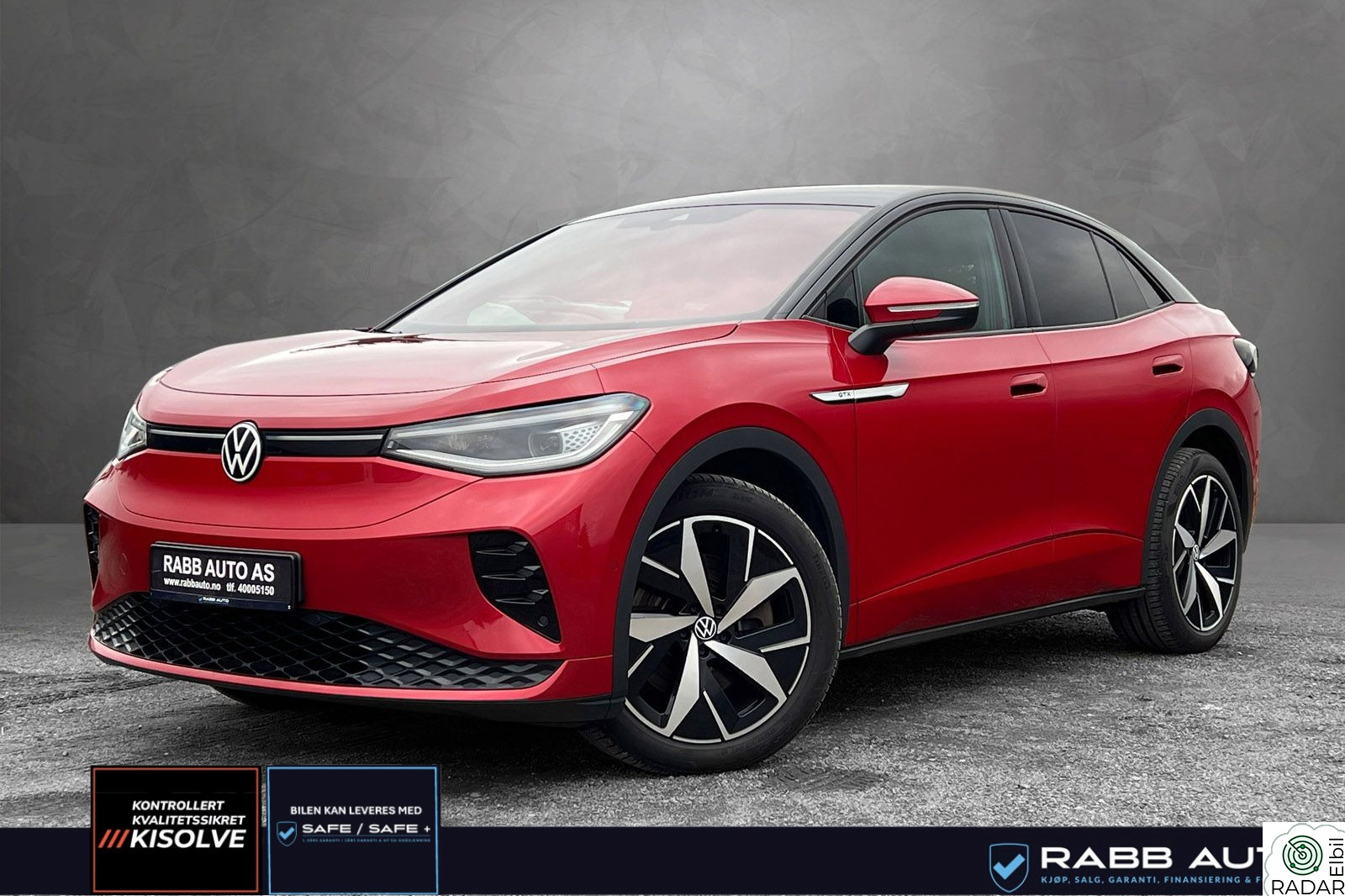 VOLKSWAGEN ID.5 GTX 220 KW GTX/ 313hk/1 eier/ACC/henger.feste/Lane Assist/Safe